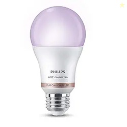 WiZ 10W E27 Wi-Fi & Bluetooth LED Smart Bulb with Music Sync, Compatib