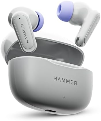 HAMMER Airflow Neo Earbuds with 80H Playtime, 13mm Titanium Driver, 40