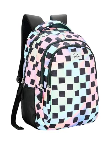 Genie Iridescence 27 litres Multicolor School Backpack (17 inch, Water