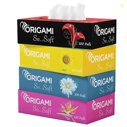 So Soft Facial Tissues | 2 Ply | Pack of 4 | 100 Pulls Each