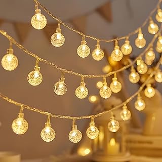 Desidiya 14 LED Crystal Ball String LED Diwali Lights for Decoration f