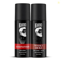 Beardo Godfather & Whisky Smoke Perfume Body Spray Combo (Set of 2) Ci
