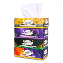 Ultra Soft 2 Ply Facial Tissue Box | 400 Pulls | 100 Pulls x 4 Boxes |