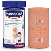 Hansaplast Soft Cotton Crepe Bandage For Pain Relief |10Cm X 4Mtr, Ski