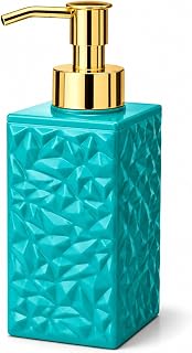 Quace Modern Textured Liquid Soap Dispenser for Bathroom & Kitchen Sin