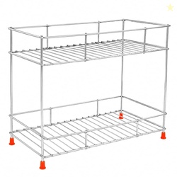 GLUN Heavy-Duty 2-Tier Automotive Storage Rack, Metal Garage Organiser