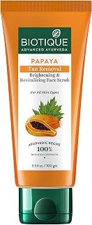 Papaya Tan Removal Brightening & Revitalizing Face Scrub | Gentle Exfo