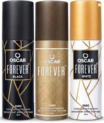 OSCAR Forever Paris+ Forever White + Forever Black Body Deodorant Spra
