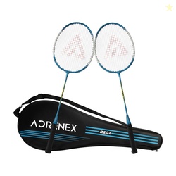 Adrenex by Flipkart R202 Combo White, Blue Strung Badminton Racqu...mo