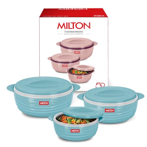MILTON Aspire Jr. Set of 3 Serving Casserole Double Walled Inner Stain
