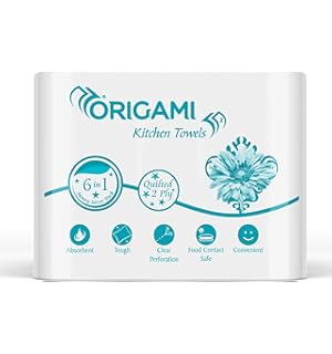Origami Online Only Kitchen Tissues | 2 Ply | Pack of 6 | 60 Pulls Eac