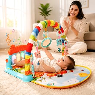 Kidsmate Little Explorer Play Gym Mat for Babies 0 to 12 Months, Kick