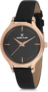 Analog Black Dial Women's Leather Watch-Dk11676-5