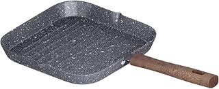 Lifelong LLCKG01 Aluminium Die Cast Grill Pan 24 CM| Non-Toxic| Gas St