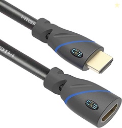 C&E CNE511641 High Speed HDMI Cable Male to Female with Ethernet (20 F