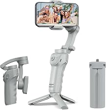 Amazon Basics 3-Axis Smartphone Gimbal Stabilizer with AI Face&Body Tr