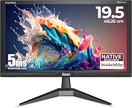 Foxin LED Monitor Crystal 19.5 Inch (48.26 cm), HD 1440x900, 60Hz, 5ms
