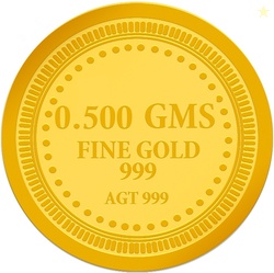 Muthoot Pappachan 24 (999) K 0.5 g Gold Coin