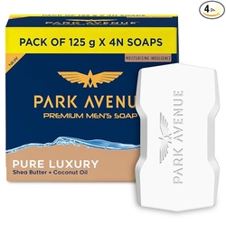 Park Avenue Premium Mens Soaps for Bath  Pure Luxury | 125g (Pack of 4