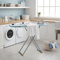 FLIPZON Premium Wooden 13 Unique Ironing Board with Heatproof Iron Hol