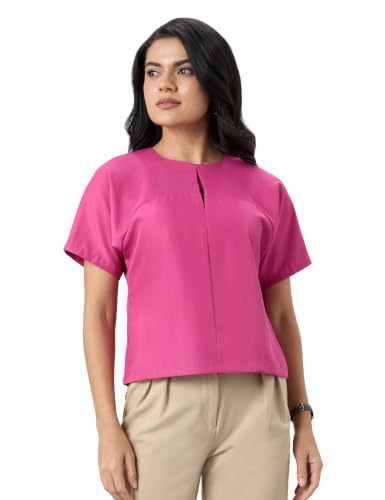 Symbol Premium Women's Polyester Crop Top (Relaxed Fit | Stylish | Des