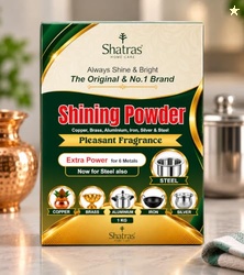 Shatras Pitambari Powder for Brass, Copper & Metal Cleaning | Removes