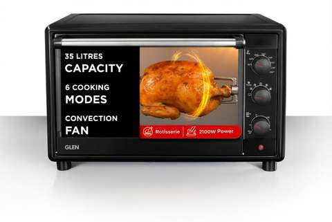 Glen 35-Litre Oven Toaster Grill OTG OTG -35 L Motorized Rotisser...mo
