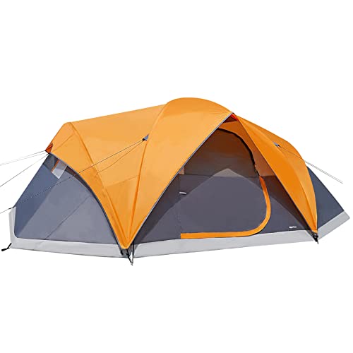 Amazon Basics 8 Person Family Tent | Sturdy Zip Fastening | Waterproof