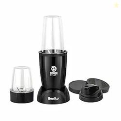 Benito FUSION Bullet 500W Nutri Mix Grinder with 2 Jars | Compact ABS