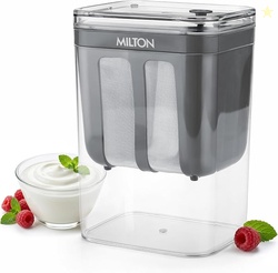 MILTON 2 in 1 Greek Yogurt & Hung Curd Maker with Fine Mesh Strainer &