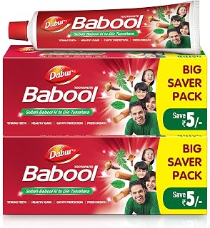 Babool Ayurvedic Toothpaste -700g (350g x 2) | For Strong Teeth & Heal