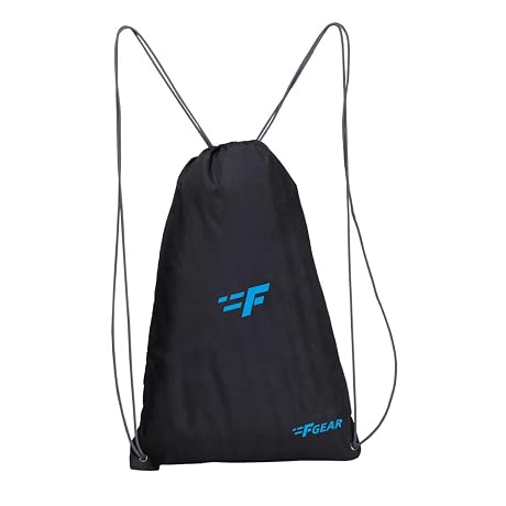 F Gear String Black 11L Multipurpose Drawstring Bag | Lightweight & Co