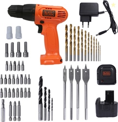 BLACK+DECKER 12-Volt Cordless /Driver with Keyless and 50 Accessories