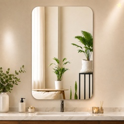 LUPPRA 12  18 in Frameless Wall Mirror Bathroom Mirror (Rectangl...mor