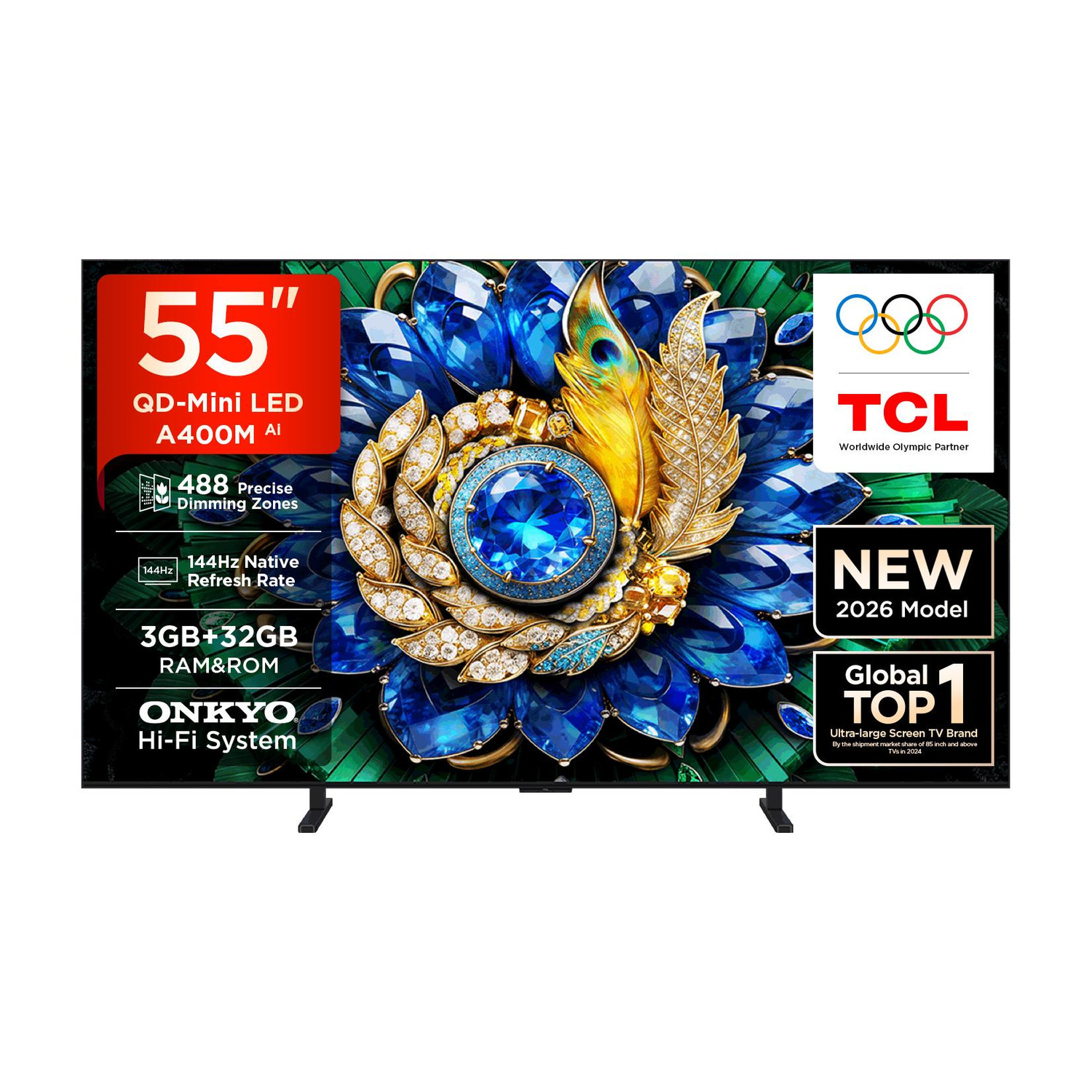 TCL A400M 138.71 cm (55 Inch) Ultra HD (4K) Mini LED Smart Google TV 2
