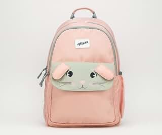 Bunny Blushing Peach 22L School Backpack|Premium & Soft Touch | Unisex
