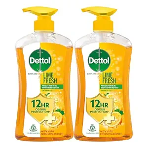 Dettol Body Wash and Shower Gel, Lime fresh-500ml,Pack Of 2