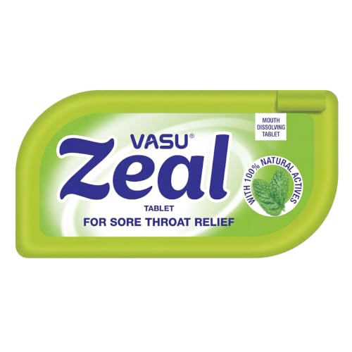 VASU Zeal Ayurvedic Mouth Dissolving Tablet, 50 N | Cough Relief, Thro