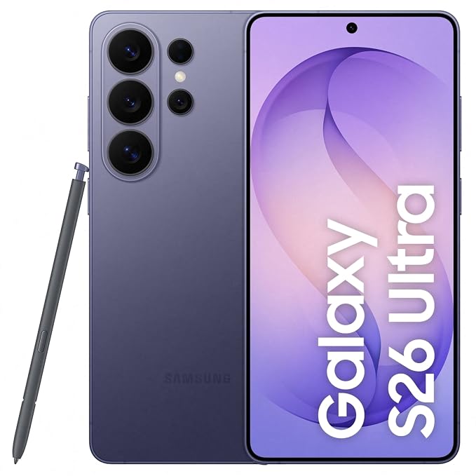 Samsung Galaxy S26 Ultra 5G (Cobalt Violet 12GB RAM, 256GB Storage) wi