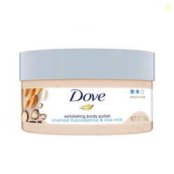 Dove Body Polish for Skin Exfoliation & Nourishment with Crushed Macad