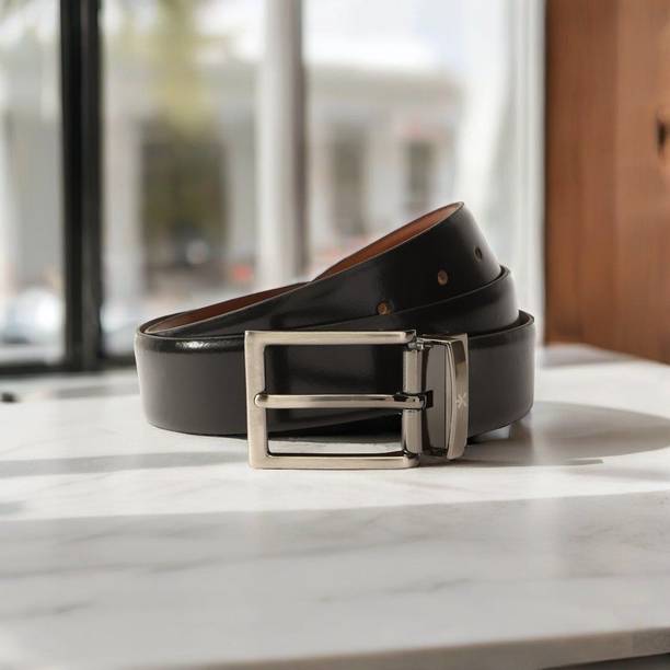 HRX by Hrithik Roshan Men Formal Black Genuine Leather Reversible Belt
