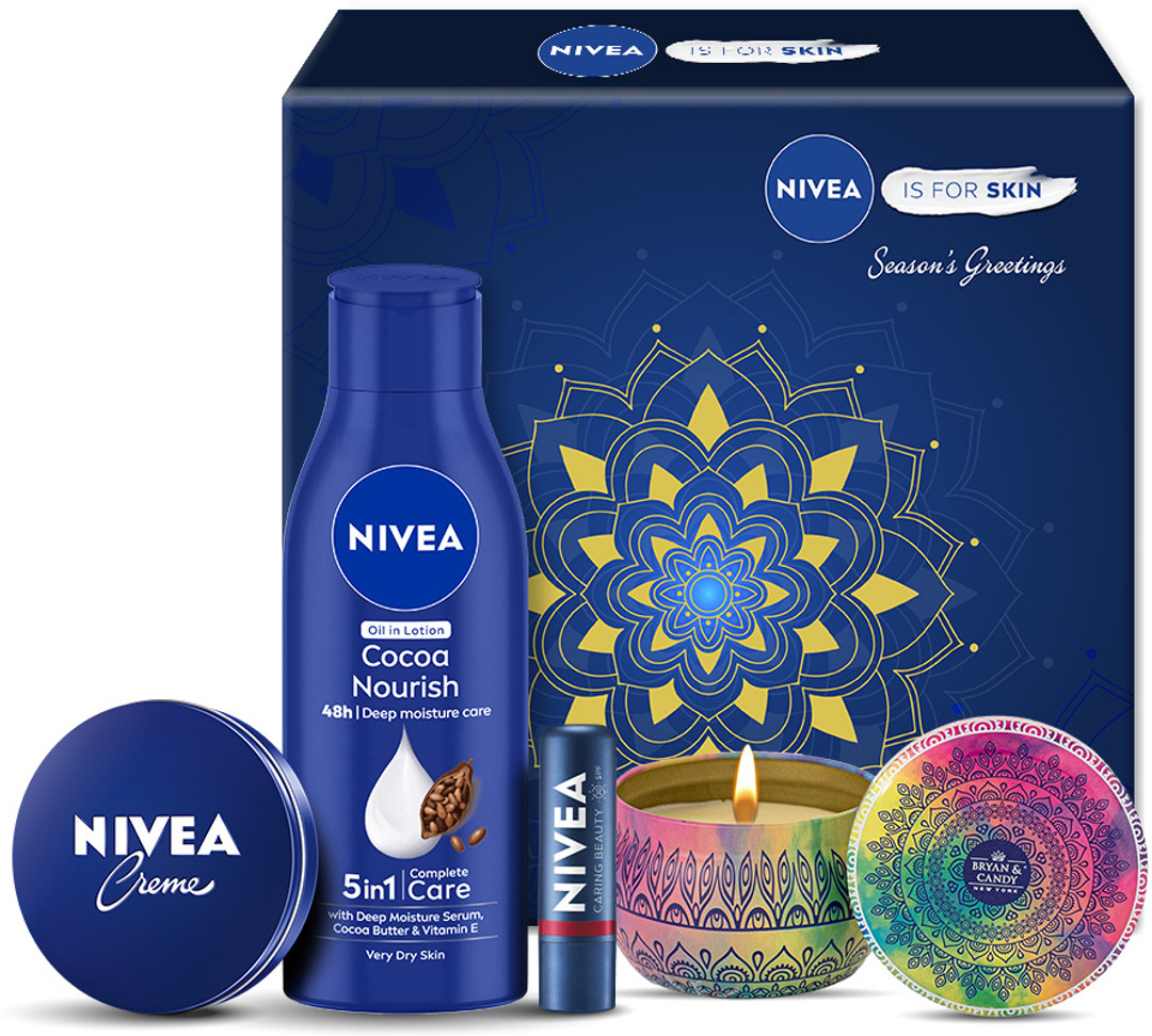 NIVEA Combo, Gift for Women, Body Lotion, Lip & Face Moisturizer Cream