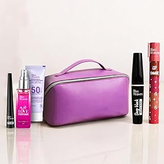 Blue Heaven Glam Ready Beauty Makeup Kit|Gift Set with Free Makeup Pou