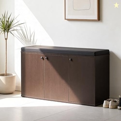 Green Soul Fortuna 3 Door | Engineered Wood | Shoe Rack with Seating |