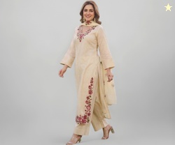 ANNI Designer Kurta Sets for Women Viscose Blend Embroidered | Kurta P