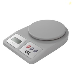 Lifelong Digital Kitchen Weighing Scale, 5kg Capacity, Grey, LCD Displ