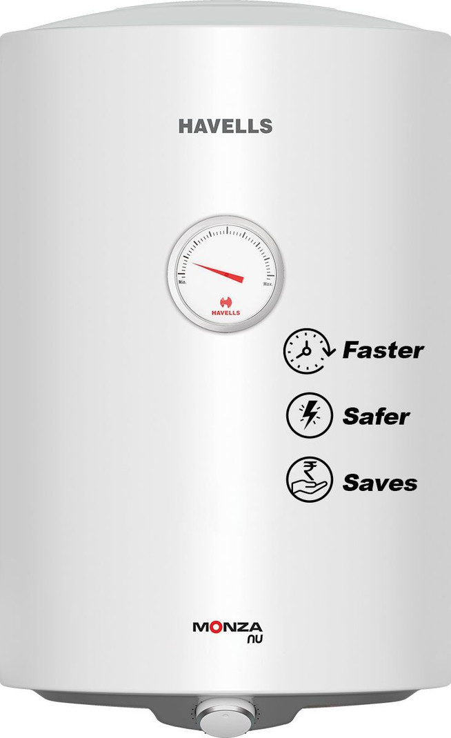 HAVELLS 35 L Storage Water Geyser (Monza Nu 35, White, Grey) (White, G