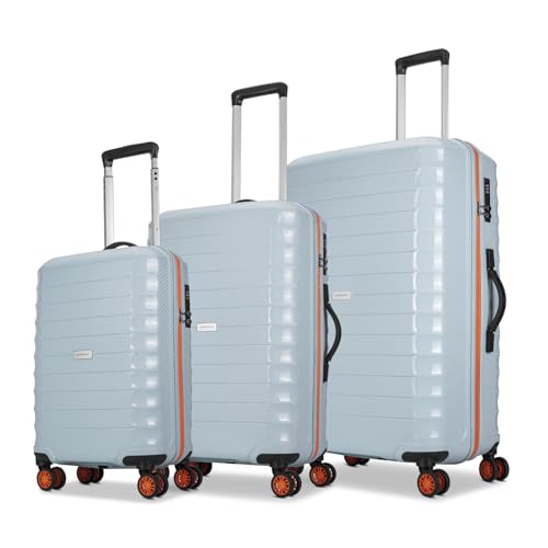 Aristocrat Altitude Set of 3 (Cabin+Medium+Large) Trolley Bags, Surf S