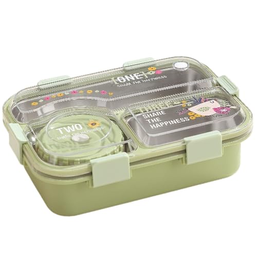 ATTRO Jupiter Lunch Box with 3 Inner Steel Compartment, 1 Small Contai