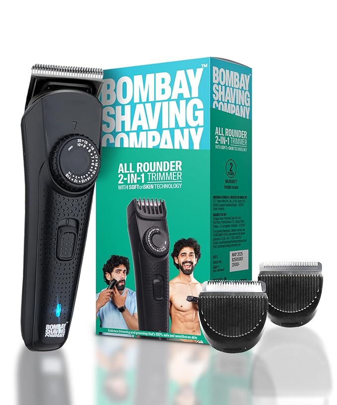 Bombay Shaving Company All Rounder 2-in-1 Trimmer for Men | Beard & Bo